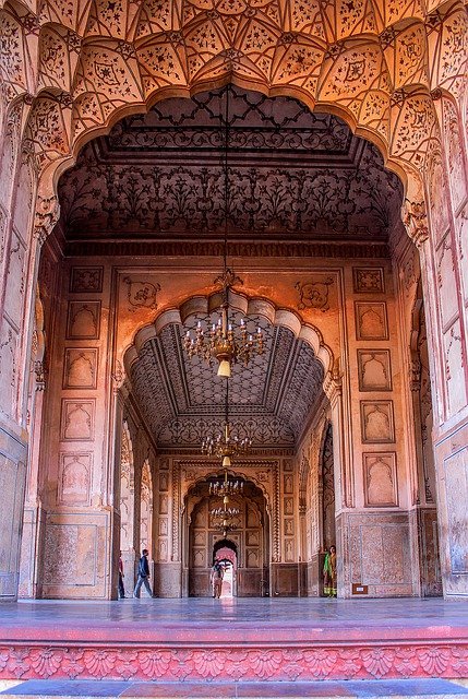 Free download lahore badsahimosque arches islamic free picture to be edited with GIMP free online image editor