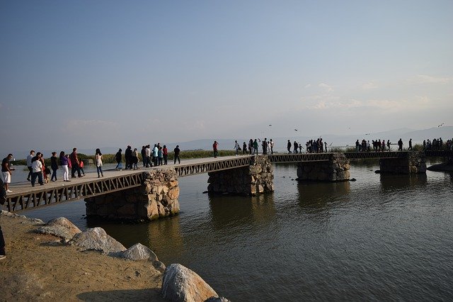 Kostenloser Download Lake Chapala Jalisco Bridge - kostenloses Foto oder Bild zur Bearbeitung mit GIMP Online-Bildbearbeitung