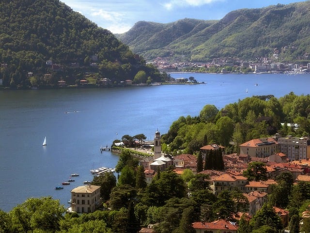 Free download lake como village panorama lombardy free picture to be edited with GIMP free online image editor