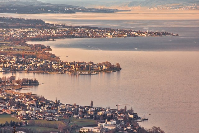 Free download lake constance water sunset eve free picture to be edited with GIMP free online image editor