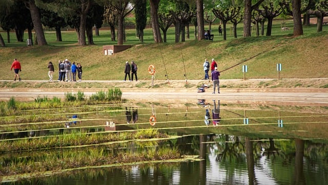 Free download lake fishing people exercise free picture to be edited with GIMP free online image editor
