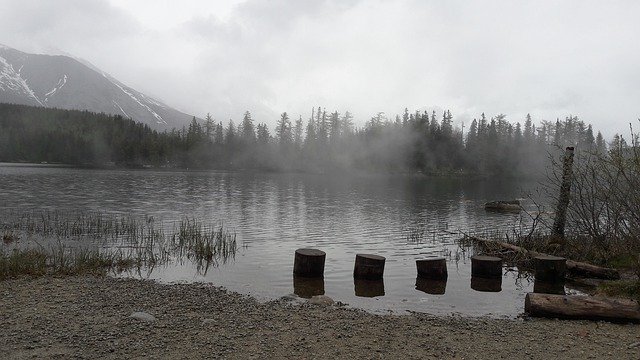 Free download Lake Fog Nature -  free photo template to be edited with GIMP online image editor