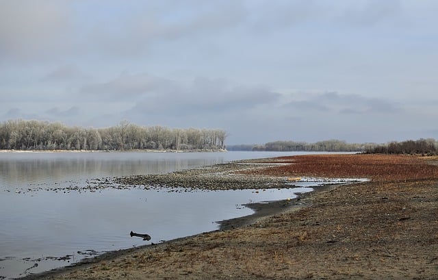 Free download lake frost winter water nature free picture to be edited with GIMP free online image editor