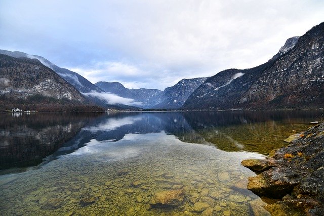 Gratis download Lake Hallstatt Travel - gratis foto of afbeelding om te bewerken met GIMP online afbeeldingseditor