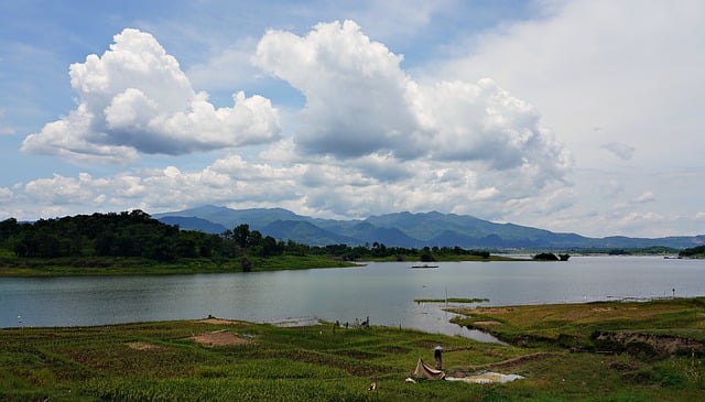 Free download lake mountain forest sky clouds free picture to be edited with GIMP free online image editor