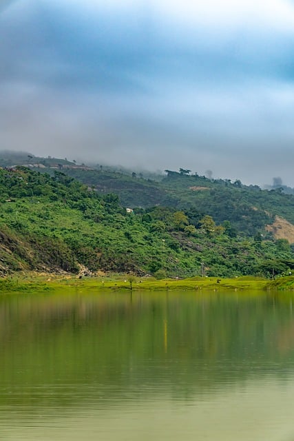 Free download lake mountain landscape nature sky free picture to be edited with GIMP free online image editor