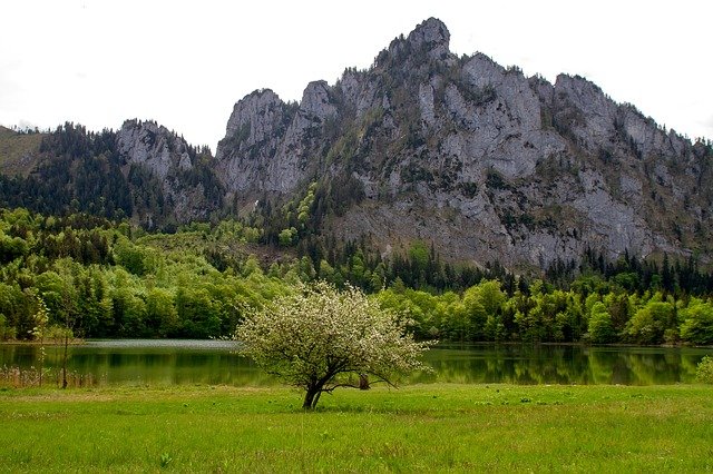 Descarga gratuita Lake Mountain Nature - foto o imagen gratis y gratuita para editar con el editor de imágenes en línea GIMP