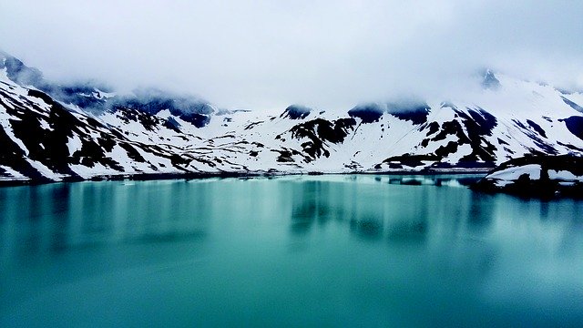 Free download Lake Mountains Clouds -  free photo or picture to be edited with GIMP online image editor