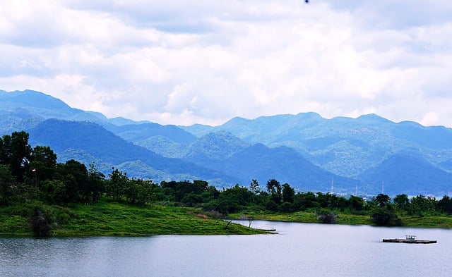 Free download lake mountains nature scenery fog free picture to be edited with GIMP free online image editor