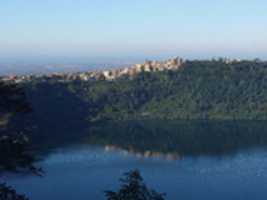 Free download Lake Nemi and Genzano from the Terrace of the Capuchin Monastery free photo or picture to be edited with GIMP online image editor