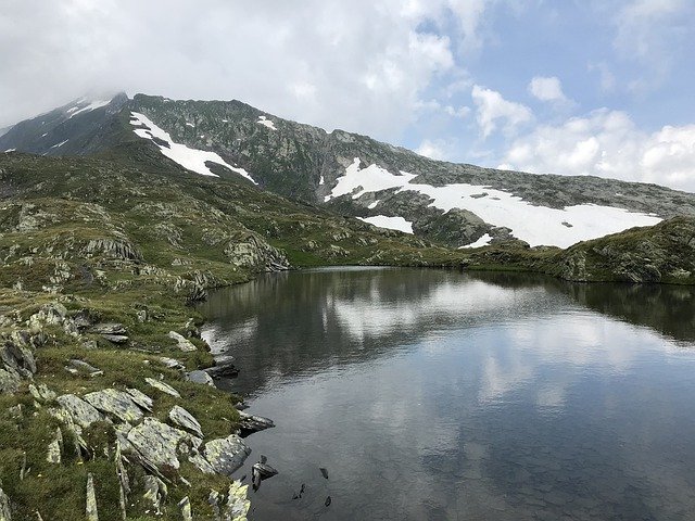 Free download Lake Of The Rhaetian Alpine Route -  free photo or picture to be edited with GIMP online image editor