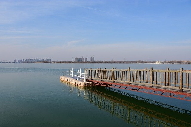 Kostenloser Download Lake Pier Water Blue - kostenloses Foto oder Bild zur Bearbeitung mit GIMP Online-Bildbearbeitung
