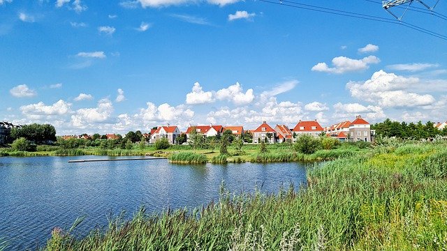 Free download lake pond houses b amp b cabins free picture to be edited with GIMP free online image editor