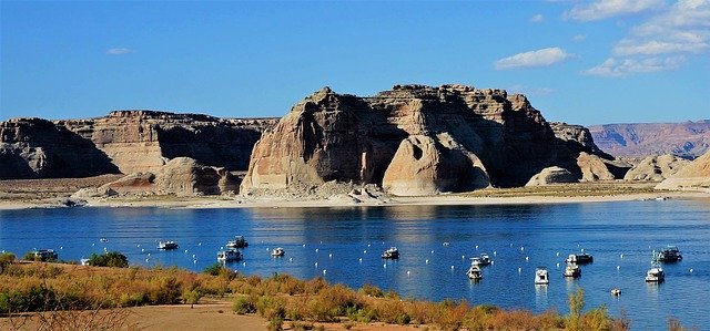 Muat turun percuma Lake Powell More Landscape - foto atau gambar percuma untuk diedit dengan editor imej dalam talian GIMP