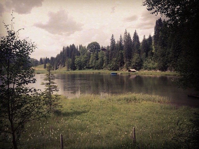Free download Lake Rain Landscape -  free photo or picture to be edited with GIMP online image editor