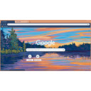 lakeside sunset  screen for extension Chrome web store in OffiDocs Chromium