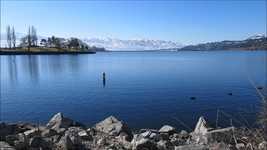 Free download Lake Snow Mountain Bridge -  free video to be edited with OpenShot online video editor