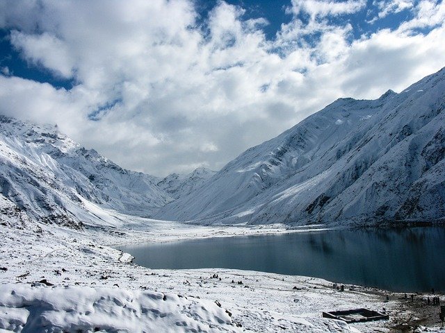 Free download lake snow nature landscape sky free picture to be edited with GIMP free online image editor