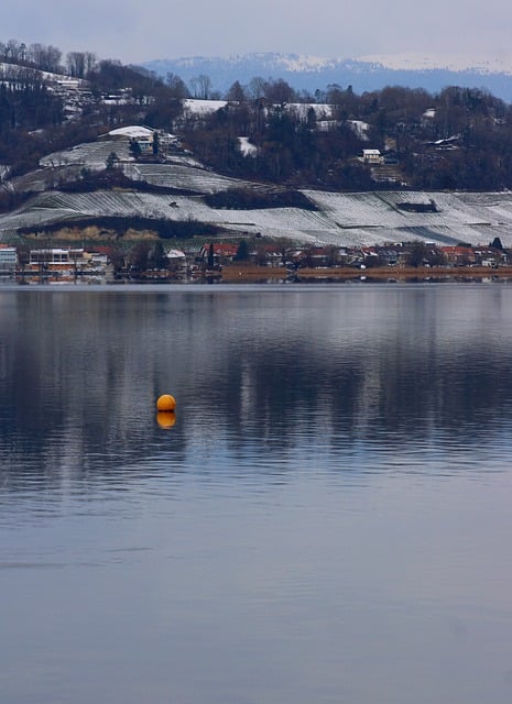 Free download lake snow winter nature background free picture to be edited with GIMP free online image editor