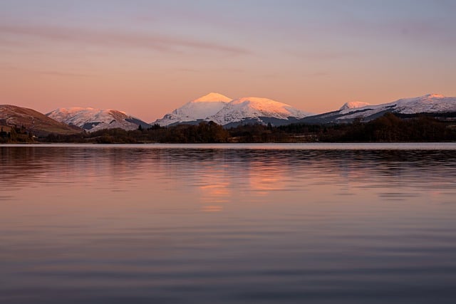 Free download lake sunset mountain travel snow free picture to be edited with GIMP free online image editor