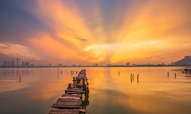 Free download lake sunset travel free picture to be edited with GIMP free online image editor