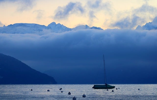 Free download lake thun sailboat boat deep clouds free picture to be edited with GIMP free online image editor