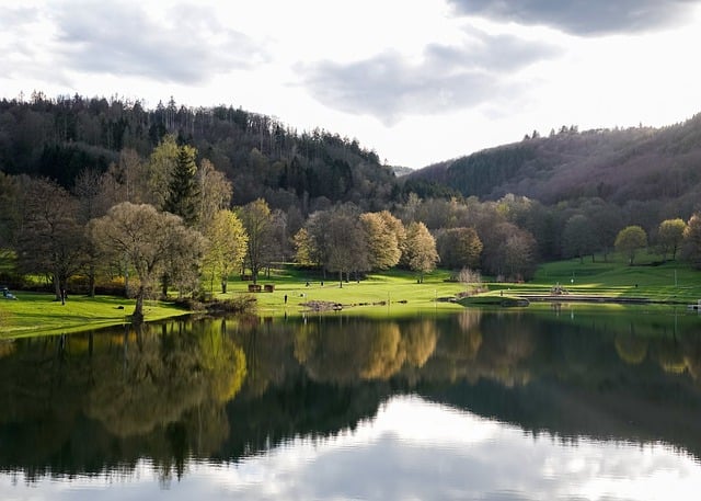 Free download lake trees mountains nature free picture to be edited with GIMP free online image editor
