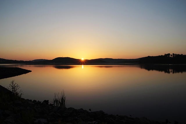Free download lake water sunset free picture to be edited with GIMP free online image editor