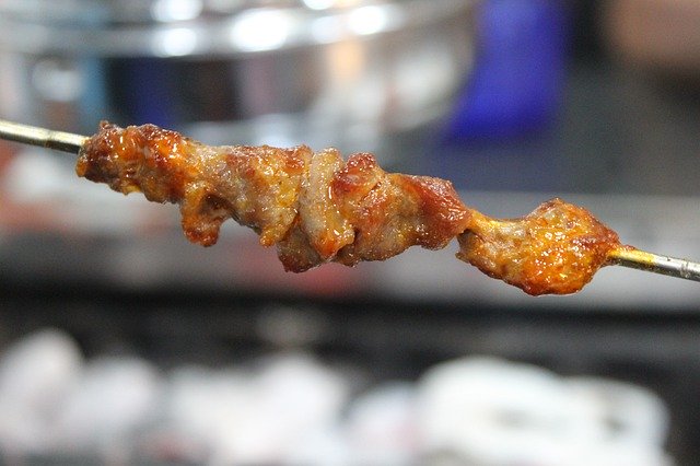 Free download Lamb Skewers Spit -  free photo or picture to be edited with GIMP online image editor