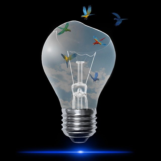 Free download Lamp Blue Light Bulb -  free illustration to be edited with GIMP free online image editor