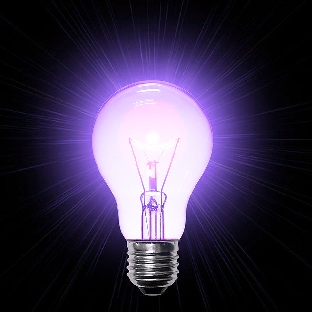 Free download Lamp Purple Light Bulb -  free illustration to be edited with GIMP free online image editor