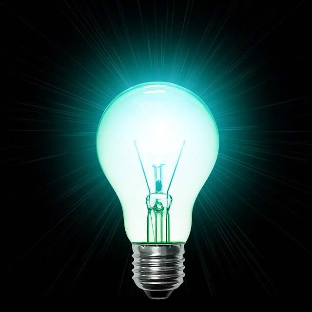 Free download Lamp Turquoise Light Bulb -  free illustration to be edited with GIMP free online image editor