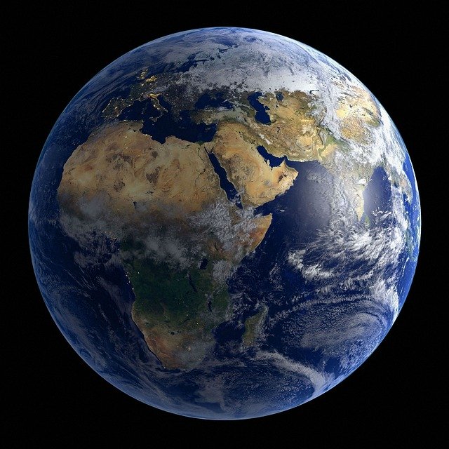 Free download Land Blue Planet Globe -  free illustration to be edited with GIMP free online image editor
