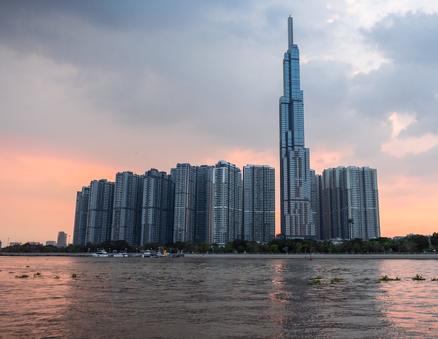 Free download landmark 81 river vietnam landscape free picture to be edited with GIMP free online image editor