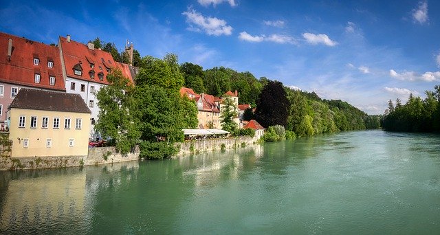 免费下载 Landsberg Lech Panorama - 可使用 GIMP 在线图像编辑器编辑的免费照片或图片