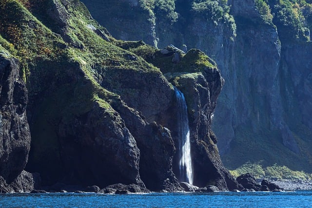Free download landscape cliff waterfall nature free picture to be edited with GIMP free online image editor