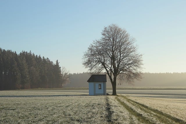 Free download landscape field chapel forest free picture to be edited with GIMP free online image editor