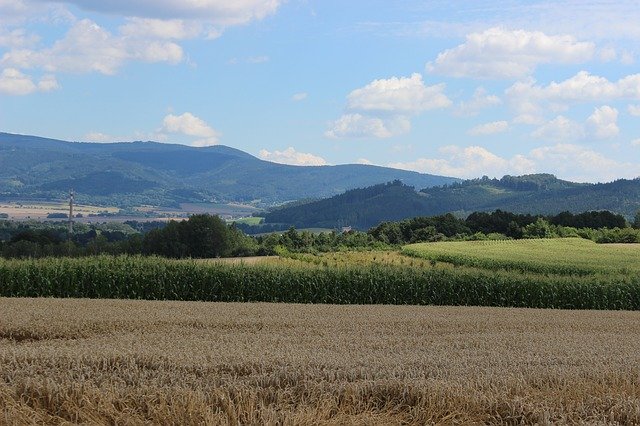 Free download Landscape Field Heaven free photo template to be edited with GIMP online image editor