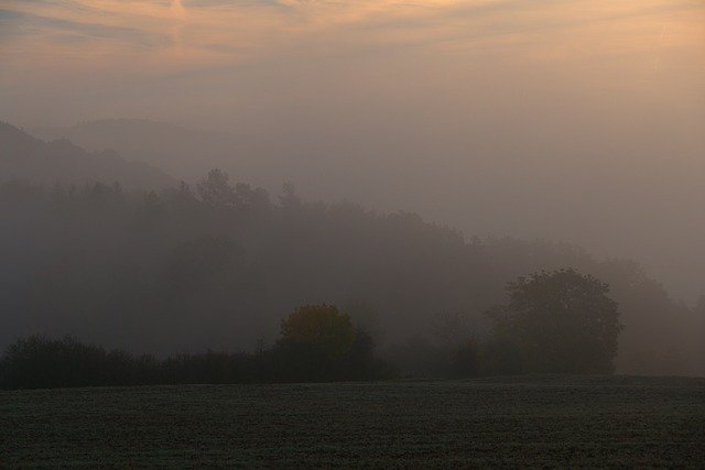 Безкоштовно завантажте Landscape Fog Dawn - безкоштовну фотографію або зображення для редагування за допомогою онлайн-редактора зображень GIMP