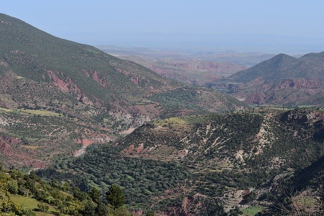 Download gratuito Paesaggio delle montagne del Marocco - foto o immagine gratuita da modificare con l'editor di immagini online di GIMP