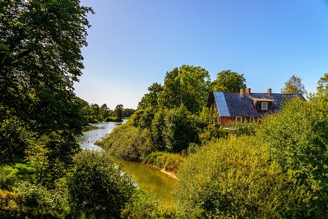 Free download Landscape Nature Summer House In -  free free photo or picture to be edited with GIMP online image editor