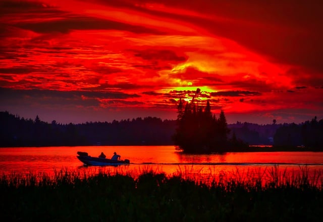 Free download landscape nature sun lake free picture to be edited with GIMP free online image editor