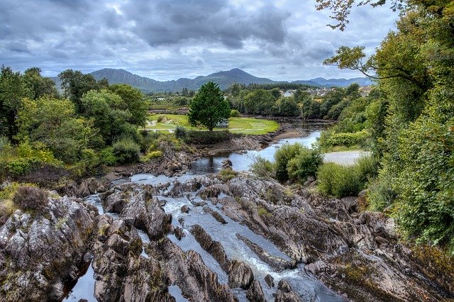 Libreng download Landscape River Ireland - libreng larawan o larawan na ie-edit gamit ang GIMP online na editor ng imahe