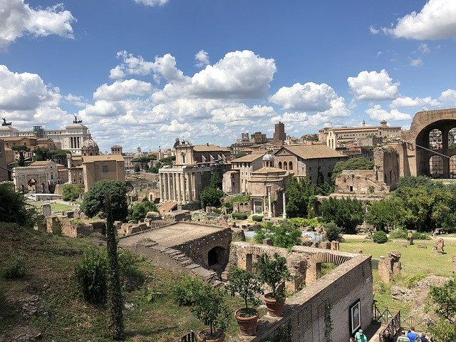 Unduh gratis Forum Landscape Rome - foto atau gambar gratis untuk diedit dengan editor gambar online GIMP