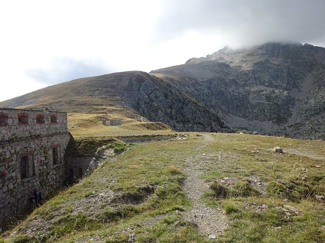 Free download landscape ruins mountain building free picture to be edited with GIMP free online image editor