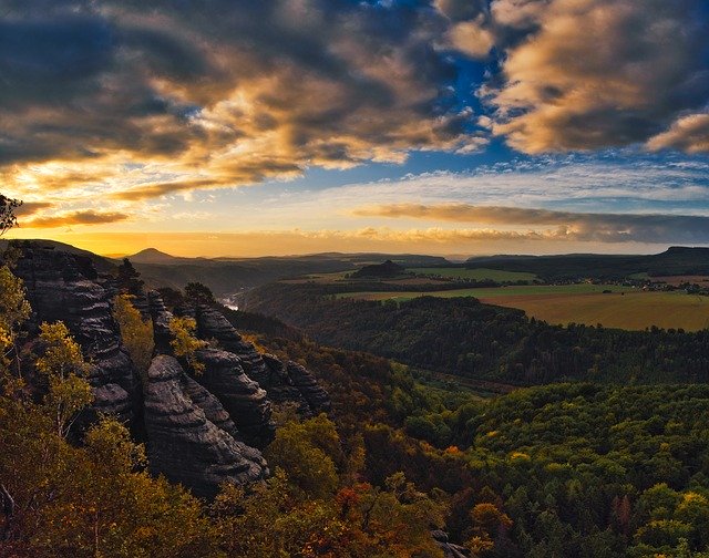 Free download Landscape Saxon Switzerland Elbe -  free photo or picture to be edited with GIMP online image editor