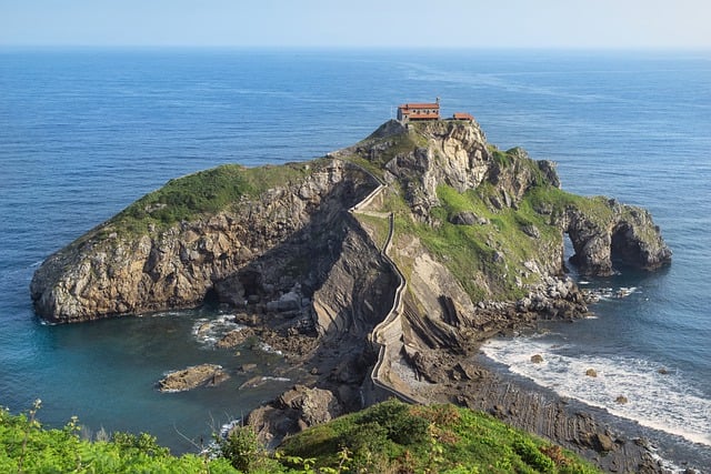 Free download landscape sea cliff islet free picture to be edited with GIMP free online image editor