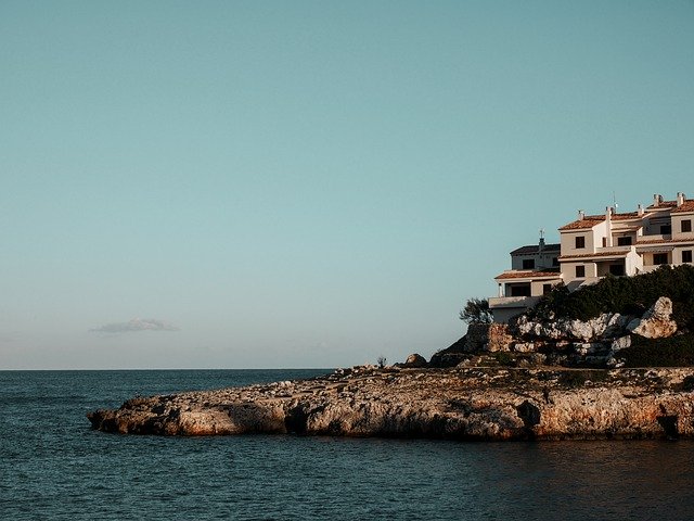 Template Photo Landscape Sea Houses -  for OffiDocs