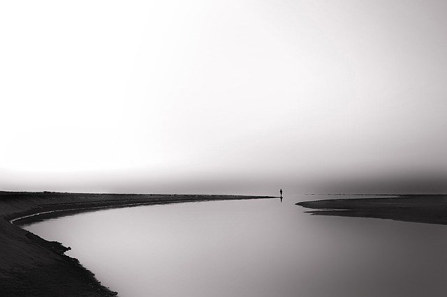 Free download landscape silhouette b w minimal free picture to be edited with GIMP free online image editor
