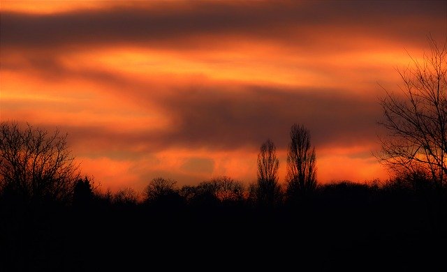 Téléchargement gratuit de Paysage Coucher de Soleil Ciel Rouge - photo ou image gratuite à modifier avec l'éditeur d'images en ligne GIMP